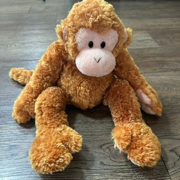 2004 Ty Beanie Buddies FUMBLES Monkey Golden Floppy Stuffed Plush 15" Tysilk Toy - Picture 6 of 12